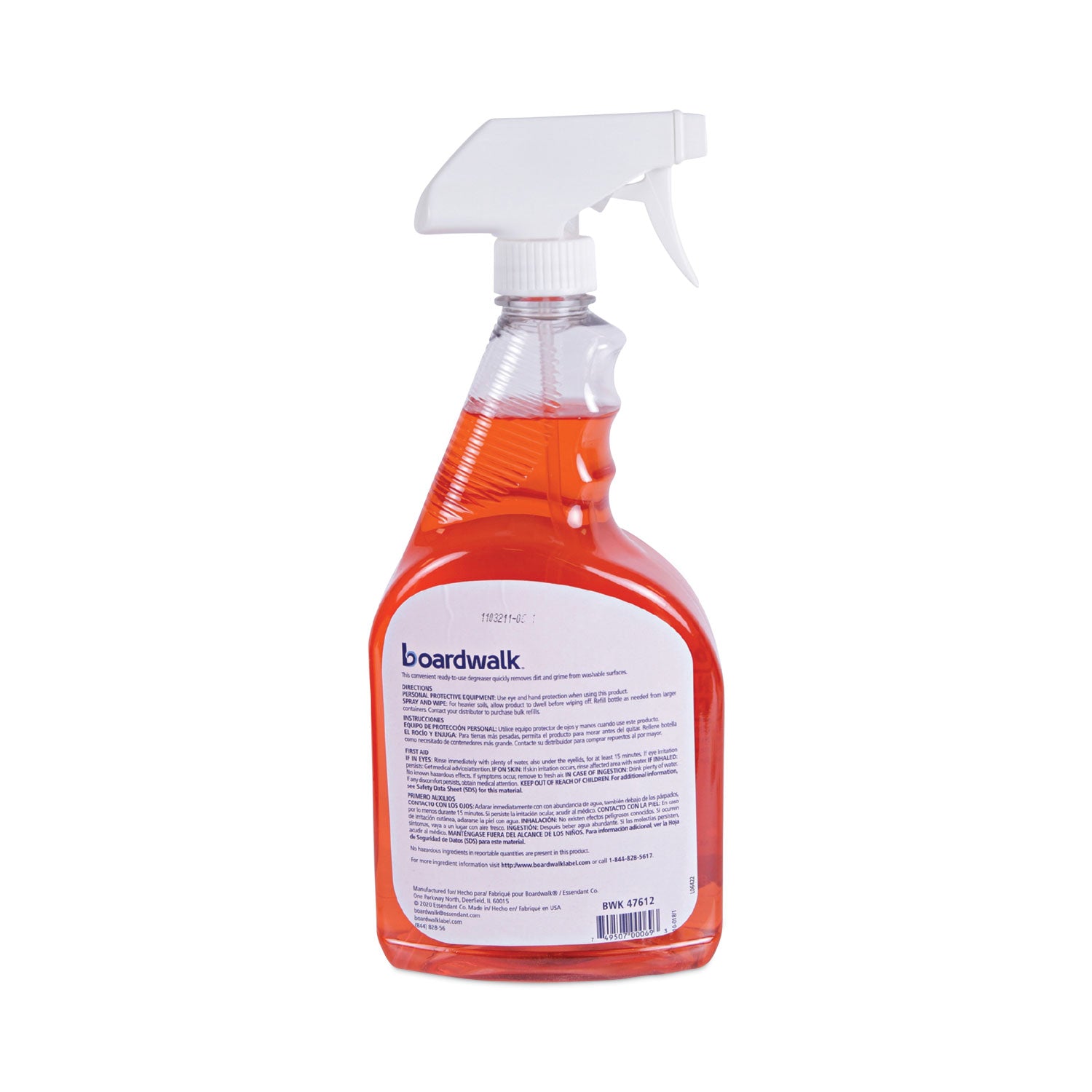 Boardwalk Green Natural Grease and Grime Cleaner, 32 oz Spray Bottle (47612EA)