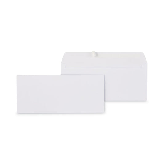 Universal Peel Seal Strip Business Envelope, #10, Square Flap, Self-Adhesive Closure, 4.13 x 9.5, White, 100/Box (36002)