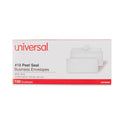 Universal Peel Seal Strip Business Envelope, #10, Square Flap, Self-Adhesive Closure, 4.13 x 9.5, White, 100/Box (36002)