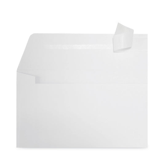 Universal Peel Seal Strip Business Envelope, Address Window, #10, Square Flap, Self-Adhesive Closure, 4.13 x 9.5, White, 500/Box (36005)