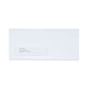 Universal Peel Seal Strip Business Envelope, Address Window, #10, Square Flap, Self-Adhesive Closure, 4.13 x 9.5, White, 500/Box (36005)