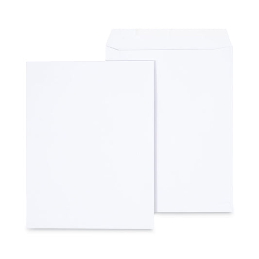 Universal Peel Seal Strip Catalog Envelope, #13 1/2, Square Flap, Self-Adhesive Closure, 10 x 13, White, 100/Box (40101)