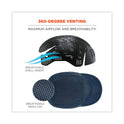 ergodyne Skullerz 8965 Lightweight Bump Cap Hat with LED Lighting, Long Brim, Navy (23339)