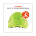 ergodyne Skullerz 8960 Bump Cap with LED Lighting, Short Brim, Lime Green (23377)