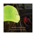 ergodyne Skullerz 8960 Bump Cap with LED Lighting, Short Brim, Lime Green (23377)