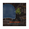 ergodyne Skullerz 8965 Lightweight Bump Cap Hat with LED Lighting, Long Brim, Navy (23339)
