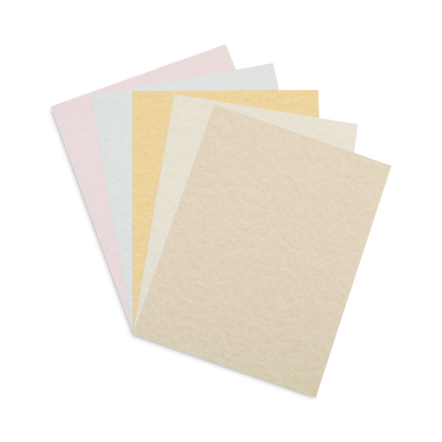 Pacon Array Card Stock, 65 lb Cover Weight, 8.5 x 11, Assorted Parchment Colors, 100/Pack (101235)
