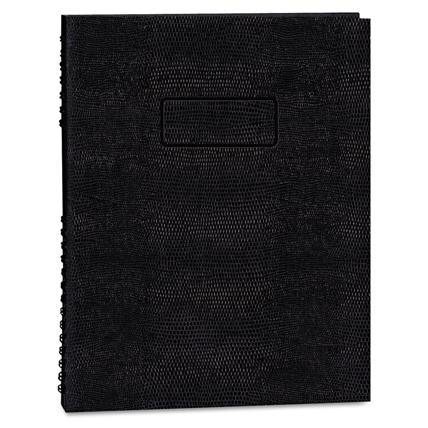 Blueline EcoLogix NotePro Executive Notebook, 1-Subject, Medium/College Rule, Black Cover, (100) 11 x 8.5 Sheets (A10200EBLK)