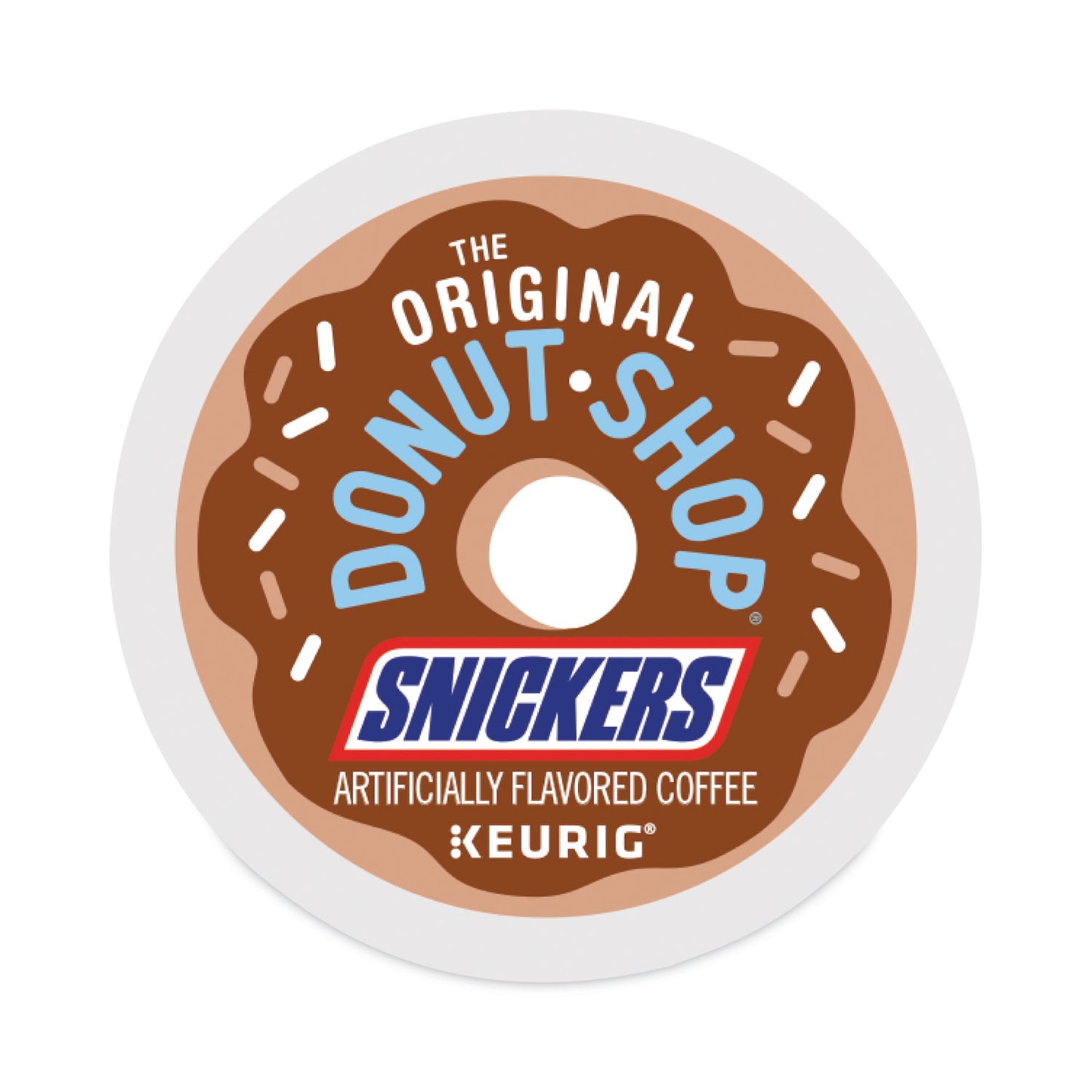 The Original Donut Shop SNICKERS Flavored Coffee K-Cups, 24/Box (9608)