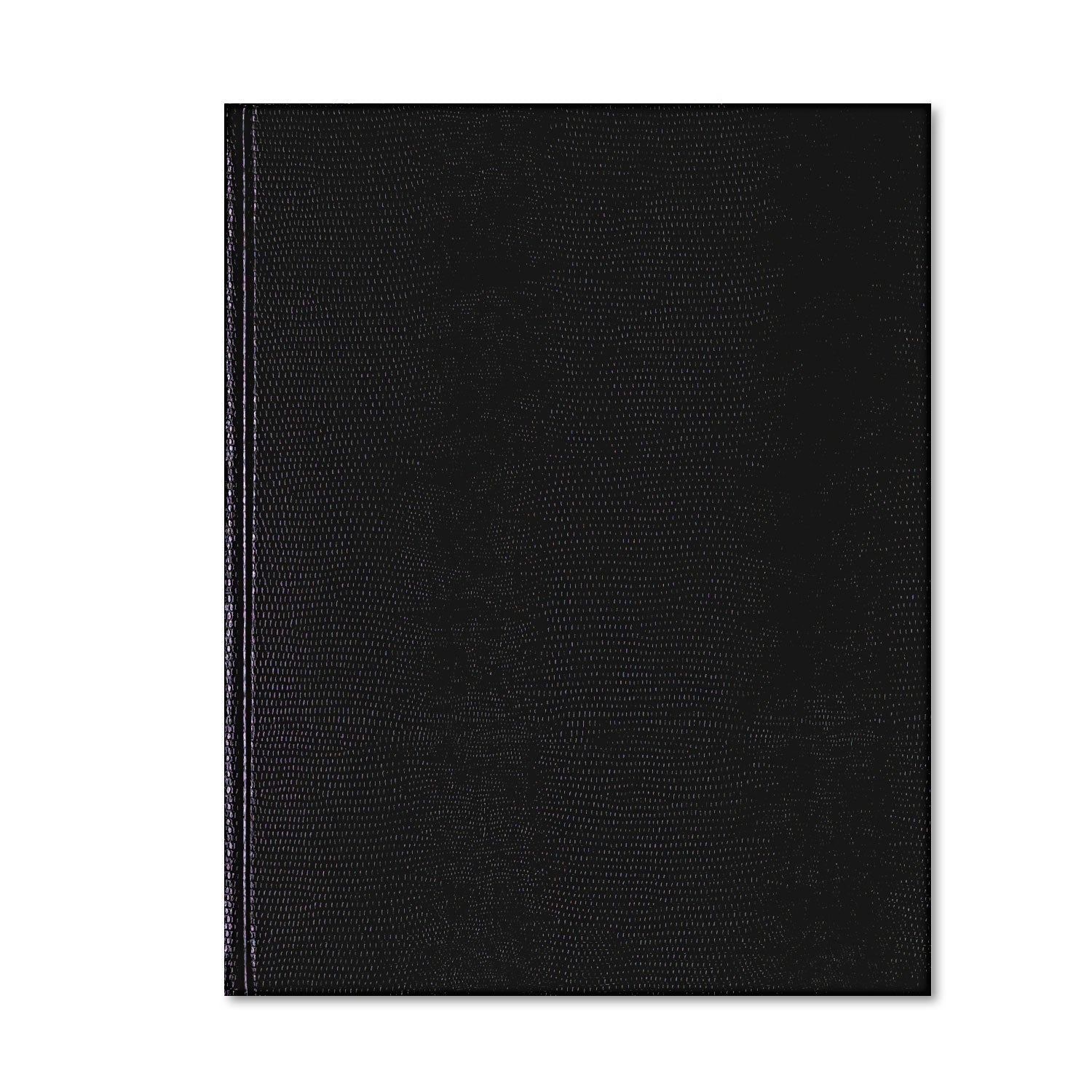 Blueline Executive Notebook with Ribbon Bookmark, 1-Subject, Medium/College Rule, Black Cover, (75) 10.75 x 8.5 Sheets (A1081)