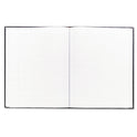 Blueline Executive Notebook with Ribbon Bookmark, 1-Subject, Medium/College Rule, Black Cover, (75) 10.75 x 8.5 Sheets (A1081)
