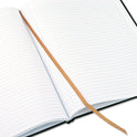 Blueline Executive Notebook with Ribbon Bookmark, 1-Subject, Medium/College Rule, Black Cover, (75) 10.75 x 8.5 Sheets (A1081)