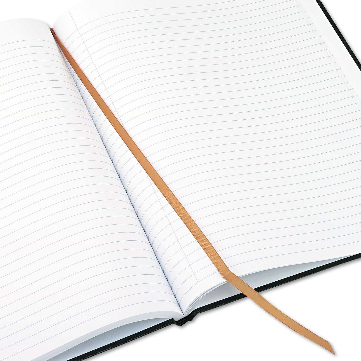 Blueline Executive Notebook with Ribbon Bookmark, 1-Subject, Medium/College Rule, Black Cover, (75) 10.75 x 8.5 Sheets (A1081)
