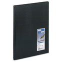 Blueline Executive Notebook with Ribbon Bookmark, 1-Subject, Medium/College Rule, Black Cover, (75) 10.75 x 8.5 Sheets (A1081)