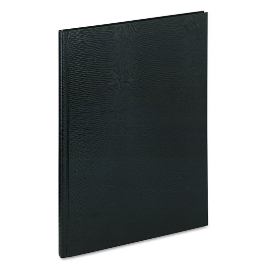 Blueline Executive Notebook with Ribbon Bookmark, 1-Subject, Medium/College Rule, Black Cover, (75) 10.75 x 8.5 Sheets (A1081)