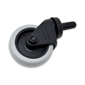 Rubbermaid Commercial Replacement Bayonet-Stem Swivel Casters, Grip Ring Stem, 3" Soft Rubber Wheel, Black (FG7570L20000)