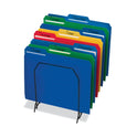 Smead Top Tab Poly Colored File Folders, 1/3-Cut Tabs: Assorted, Letter Size, 0.75" Expansion, Assorted Colors, 24/Box (10500)