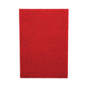 Boardwalk Buffing Floor Pads, 20 x 14, Red, 10/Carton (402014RED)