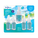 Bright Air Electric Scented Oil Air Freshener Refill, Linen and Spring Breeze, 0.67 oz Bottle, 5/Pack (900669)