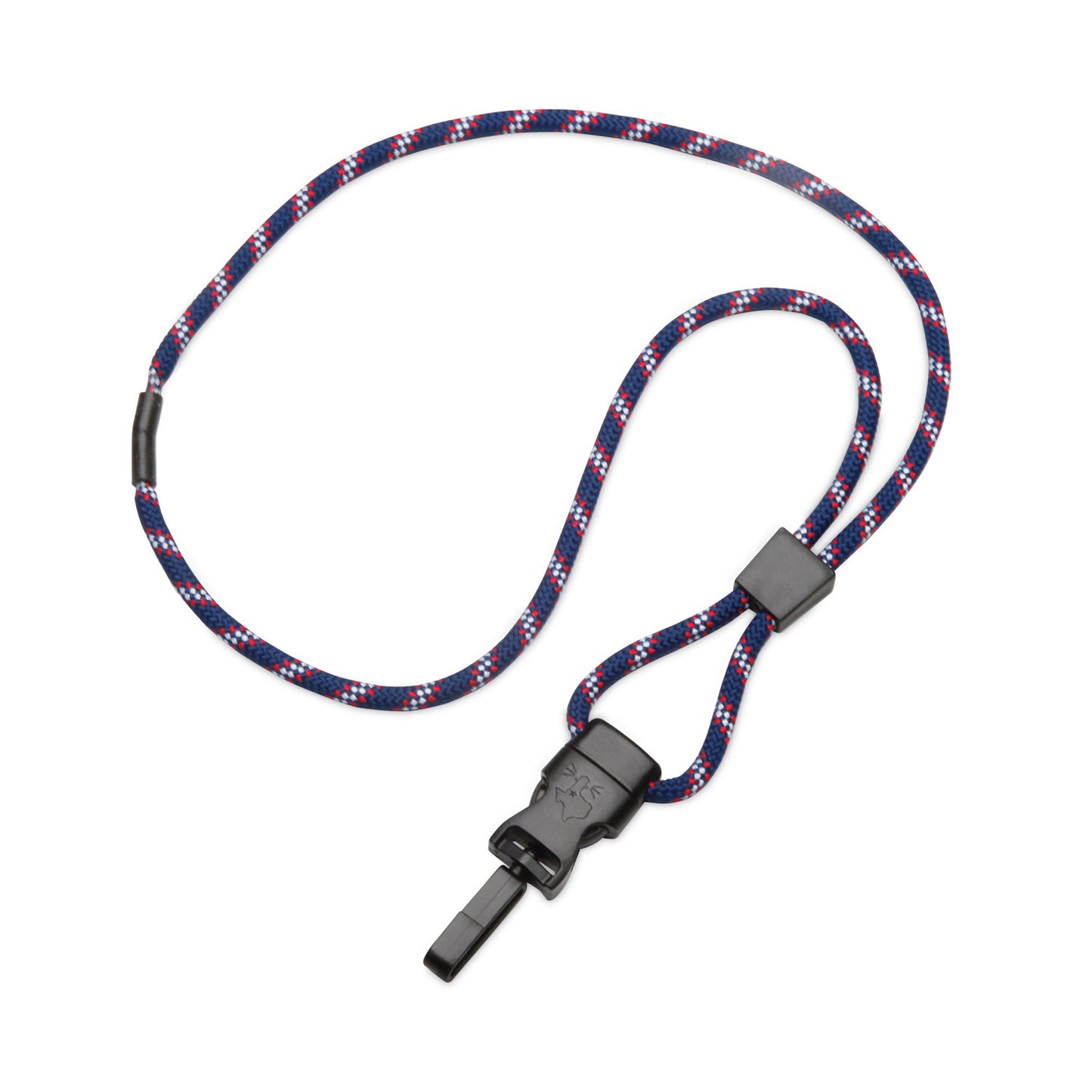 AbilityOne 8455016988428, SKILCRAFT Breakaway Lanyard, Plastic Side Release Buckle Fastener, 36" Long, Blue/Red/White, Dozen