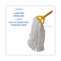 Boardwalk Mop Head, Looped, Enviro Clean With Tailband, Medium, White, 12/Carton (8002)