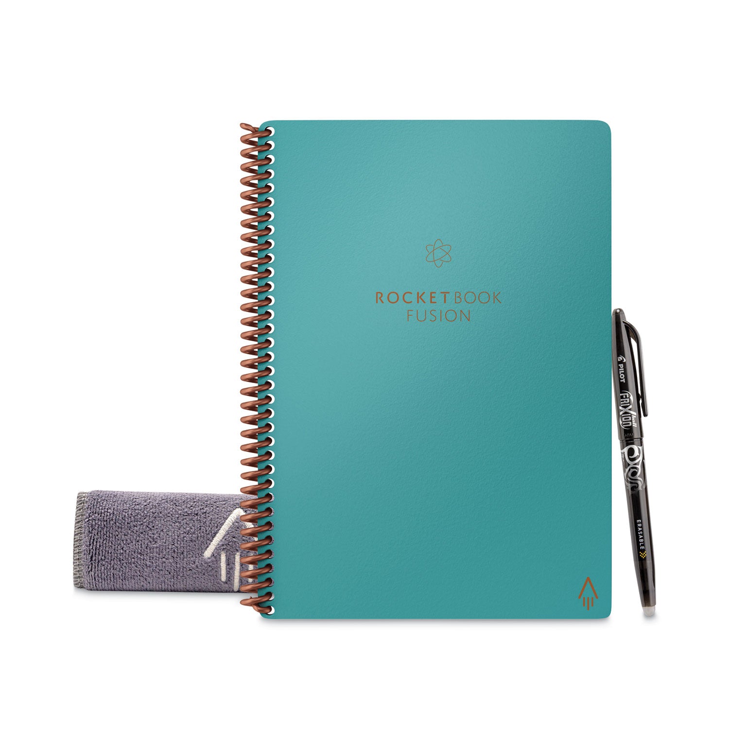 Rocketbook Fusion Smart Notebook, Seven Assorted Page Formats, Teal Cover, (21) 8.8 x 6 Sheets (EVRFERCCCEFR)