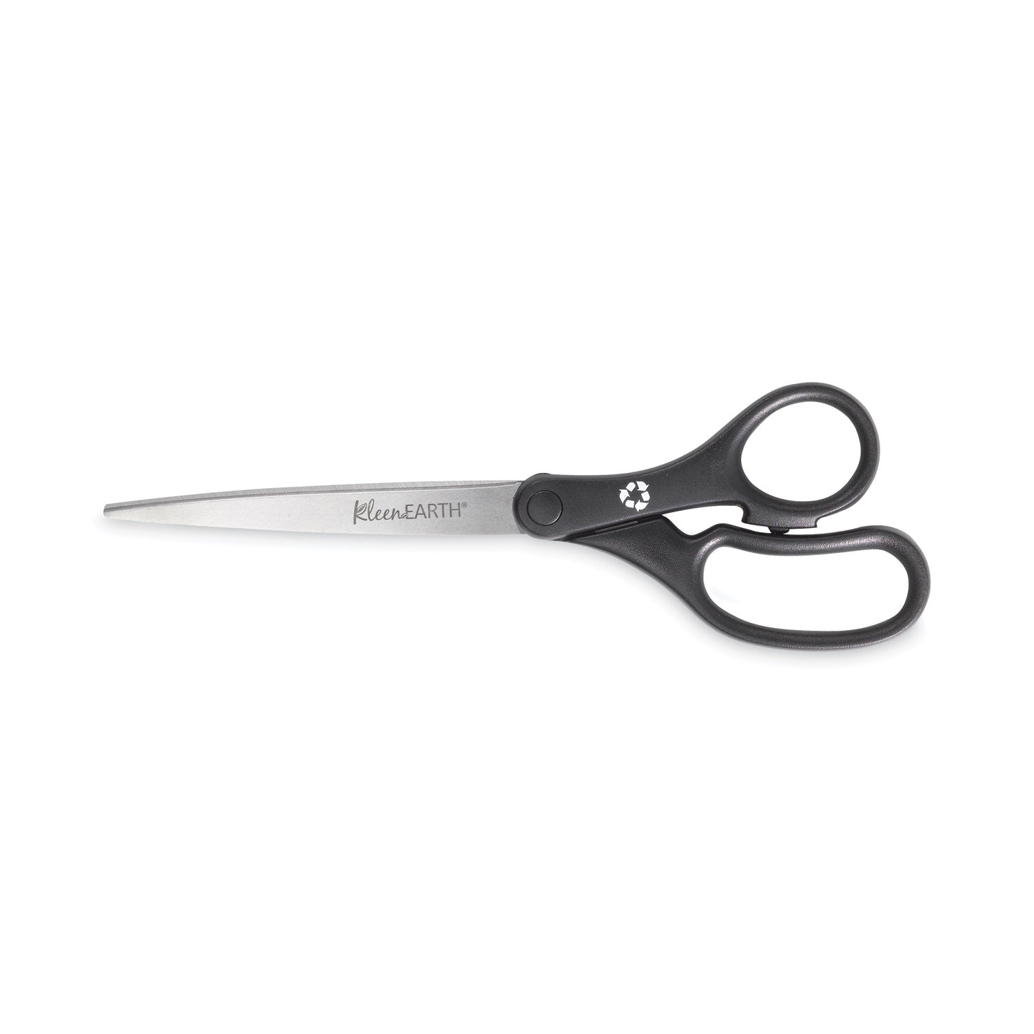 Westcott KleenEarth Basic Plastic Handle Scissors, 9" Long, 4.25" Cut Length, Straight Black Handle (15586)