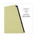 Universal Deluxe Preprinted Simulated Leather Tab Dividers with Gold Printing, 25-Tab, A to Z, 11 x 8.5, Buff, 1 Set (20821)