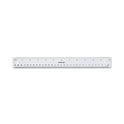 Universal Clear Plastic Ruler, Standard/Metric, 12" Long, Clear (59022)