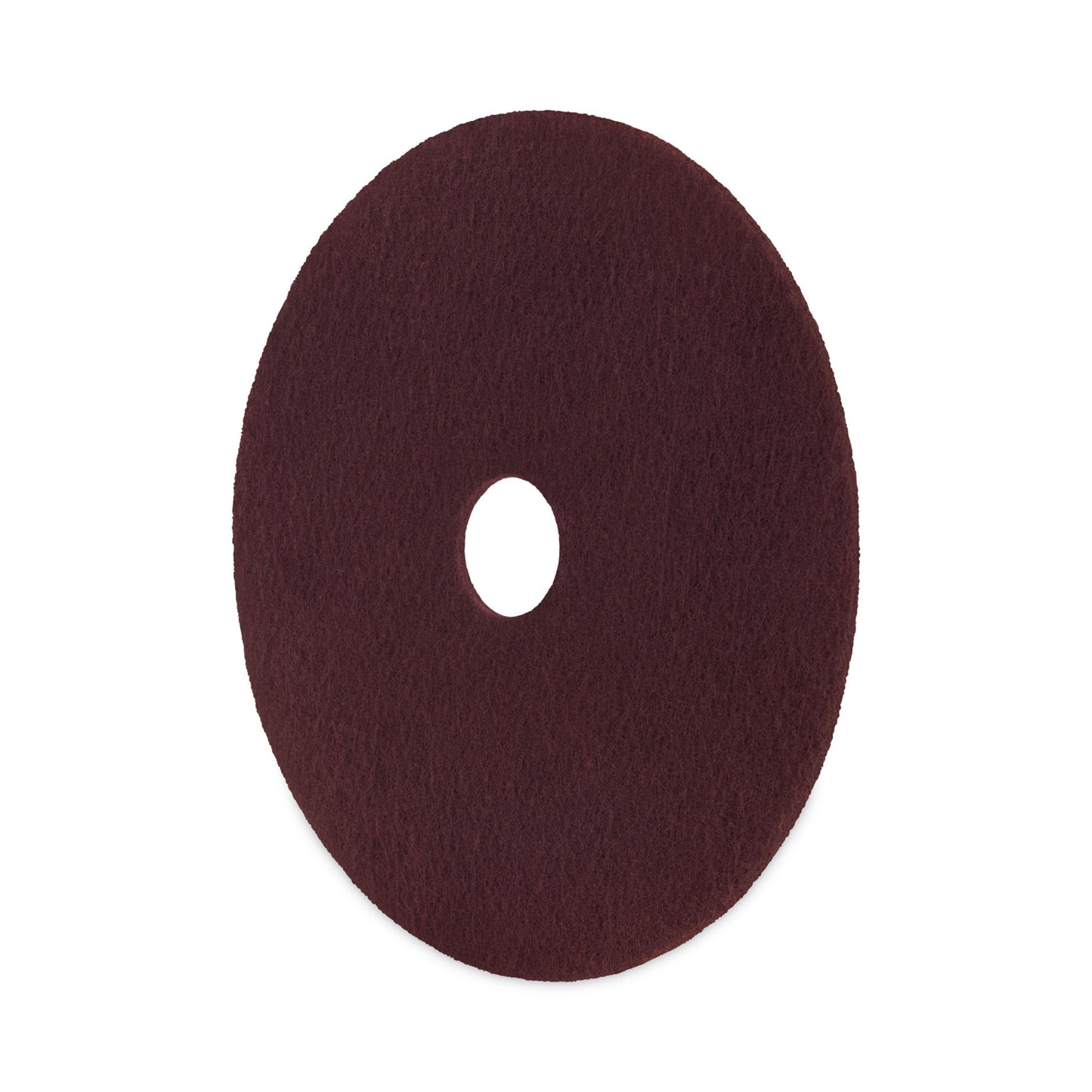 Boardwalk Deep Scrub Pads, 16" Diameter, Maroon, 10/Carton (SPP16)