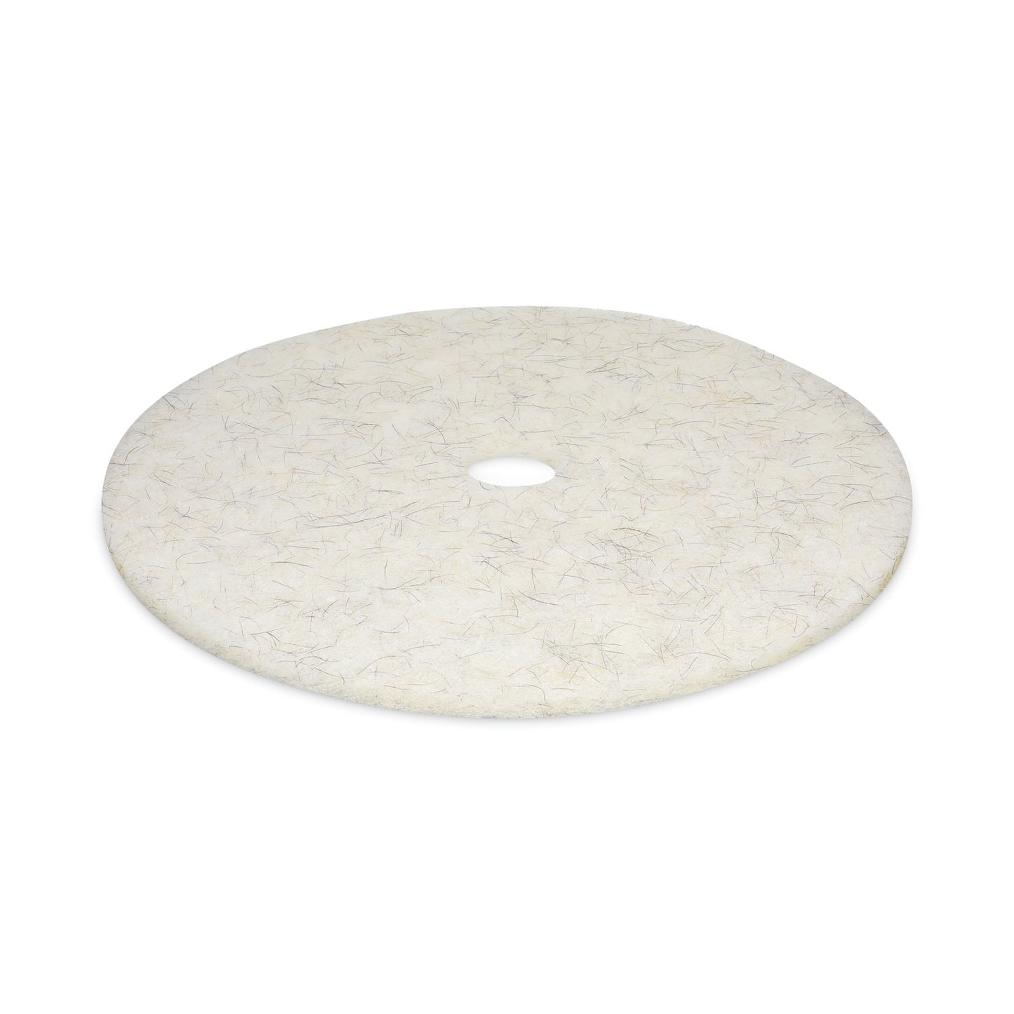 Boardwalk Natural Burnishing Floor Pads, 27" Diameter, White, 5/Carton (4027NAT)