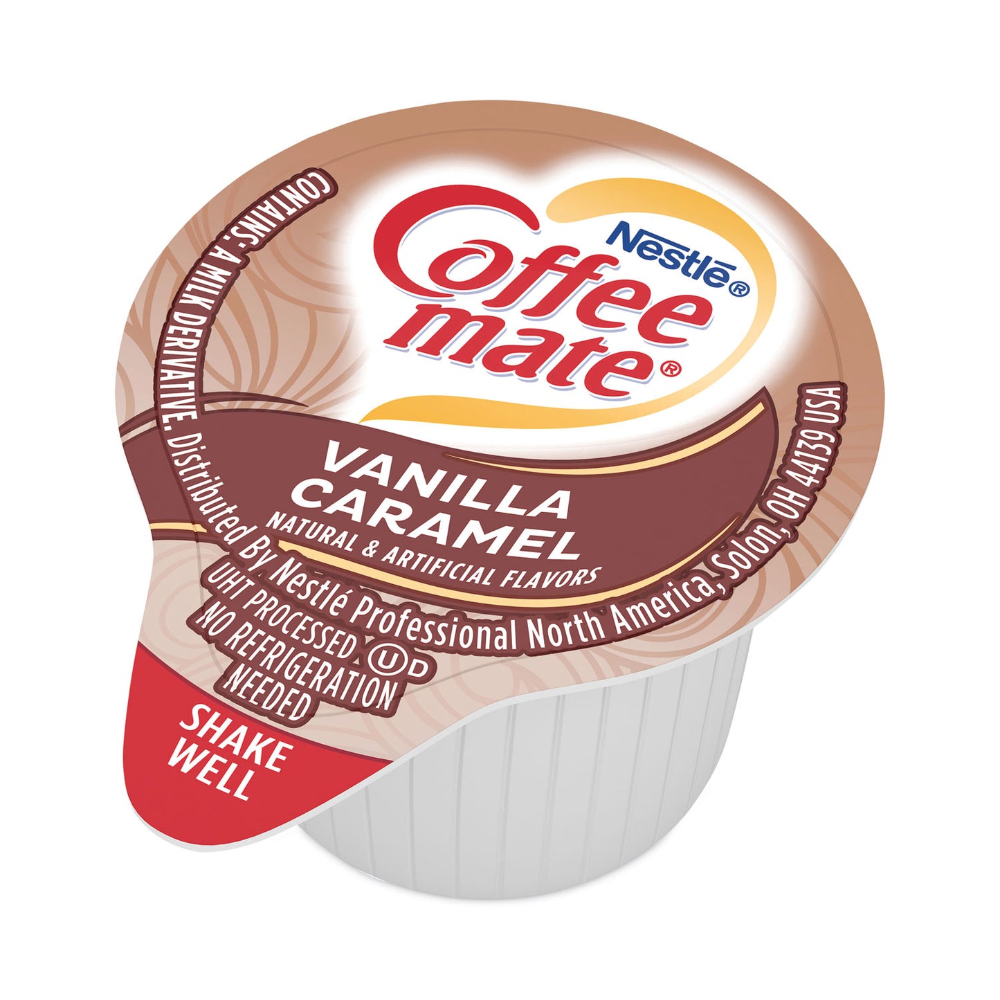 Coffee-mate Liquid Coffee Creamer, Vanilla Caramel, 0.38 oz Mini Cups, 50/Box, 4 Boxes/Carton, 200 Total/Carton (79129CT)