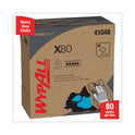 WypAll X80 Cloths, HYDROKNIT, POP-UP Box, 8.34 x 16.8, White, 80/Box, 5 Boxes/Carton (41048)