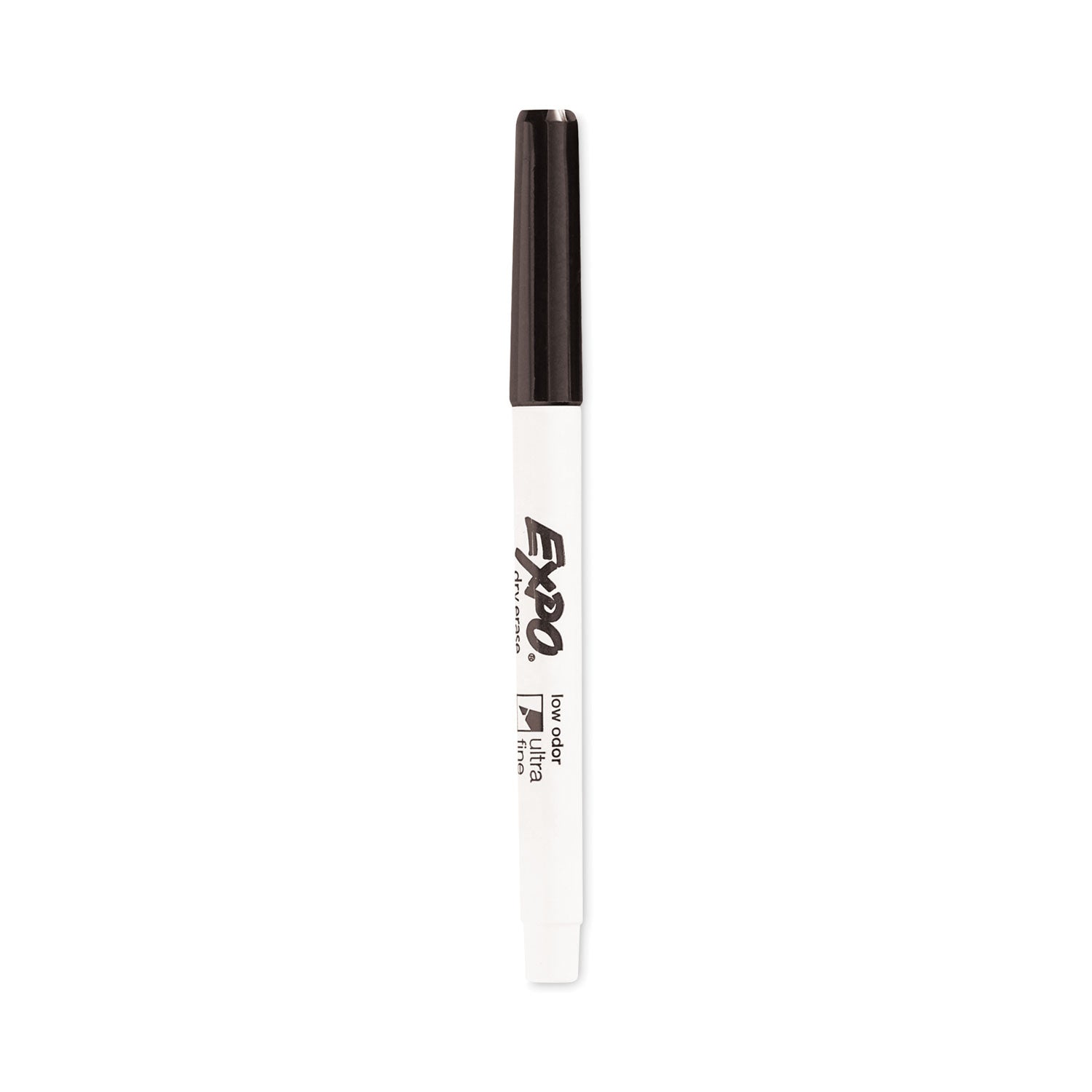 EXPO Low-Odor Dry-Erase Marker, Extra-Fine Bullet Tip, Black (1871131)