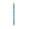 Ticonderoga Erasable Colored Pencils, 2.6 mm, 2B, Blue Lead, Blue Barrel, Dozen (14209)