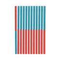 Prismacolor Verithin Dual-Ended Two-Color Pencils, 2 mm, Blue/Red Lead, Blue/Red Barrel, Dozen (02456)