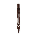 Avery MARKS A LOT Large Desk-Style Permanent Marker, Broad Chisel Tip, Brown, Dozen (8881) (08881)