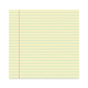 Universal Glue Top Pads, Wide/Legal Rule, 50 Canary-Yellow 8.5 x 11 Sheets, Dozen (22000)