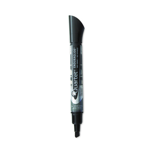 Quartet EnduraGlide Dry Erase Marker, Broad Chisel Tip, Black, Dozen (50012M)