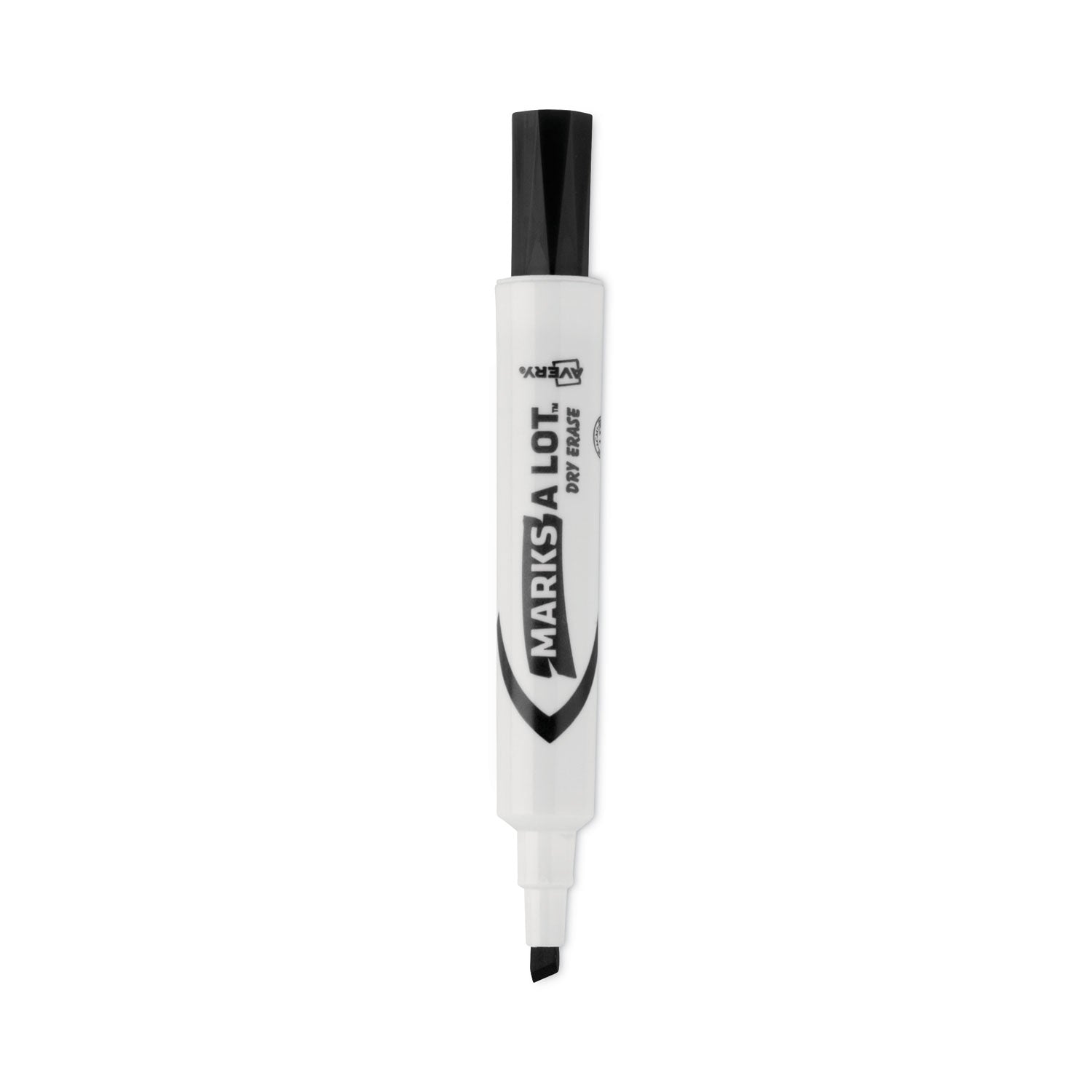 Avery MARKS A LOT Desk-Style Dry Erase Marker Value Pack, Broad Chisel Tip, Black, 36/Pack (98207)