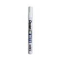 Pentel White Permanent Marker, Fine Bullet Tip, White (100WS)