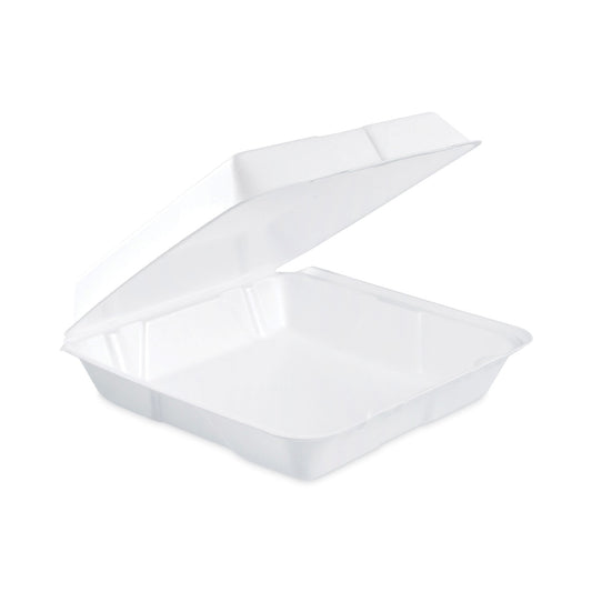 Dart Insulated Foam Hinged Lid Containers, 1-Compartment, 9.3 x 9.5 x 3, White, 200/Pack, 2 Packs/Carton (95HT1)