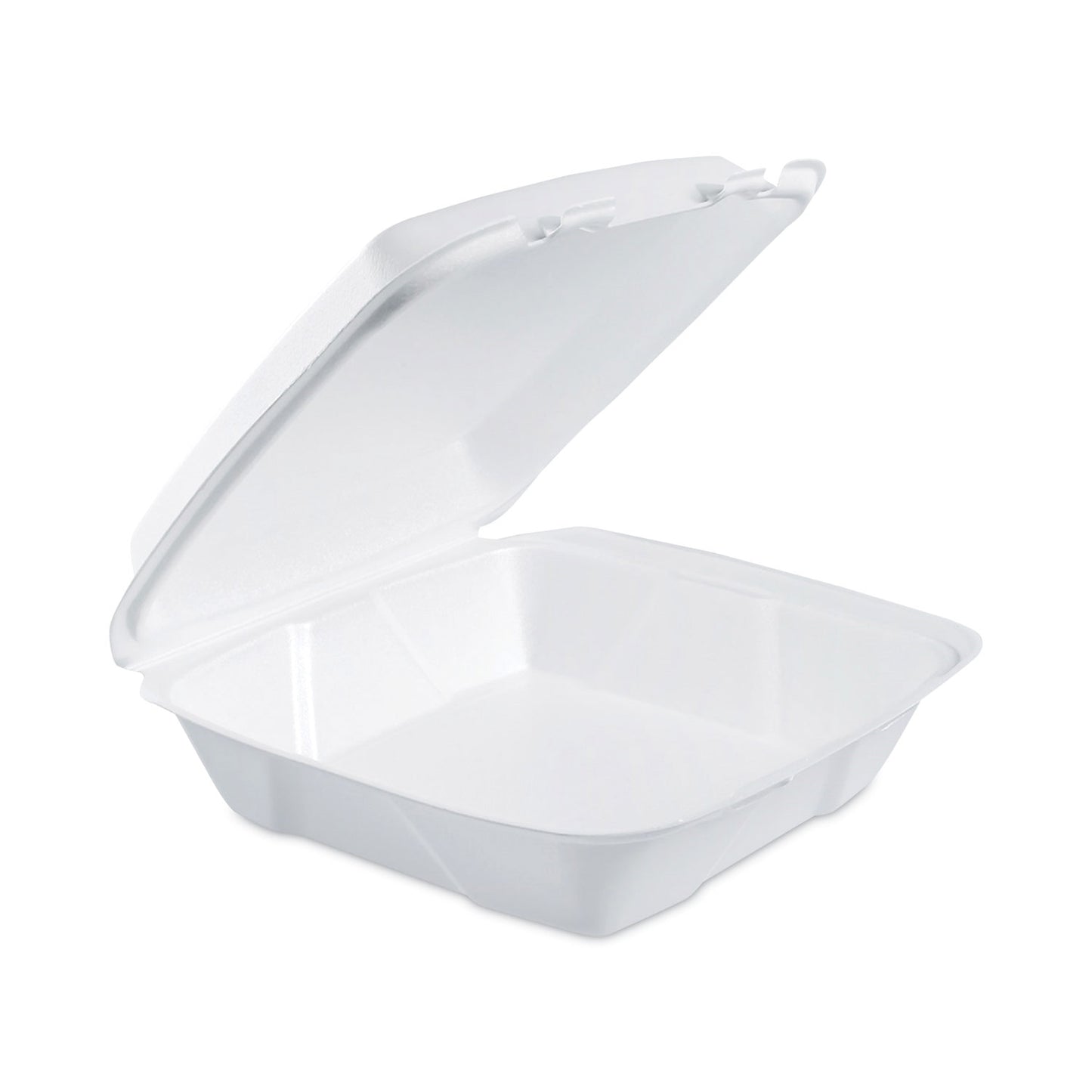 Dart Insulated Foam Hinged Lid Containers, 1-Compartment, 9.01 x 9.4 x 3, White, 100/Pack, 2 Packs/Carton (90HT1)