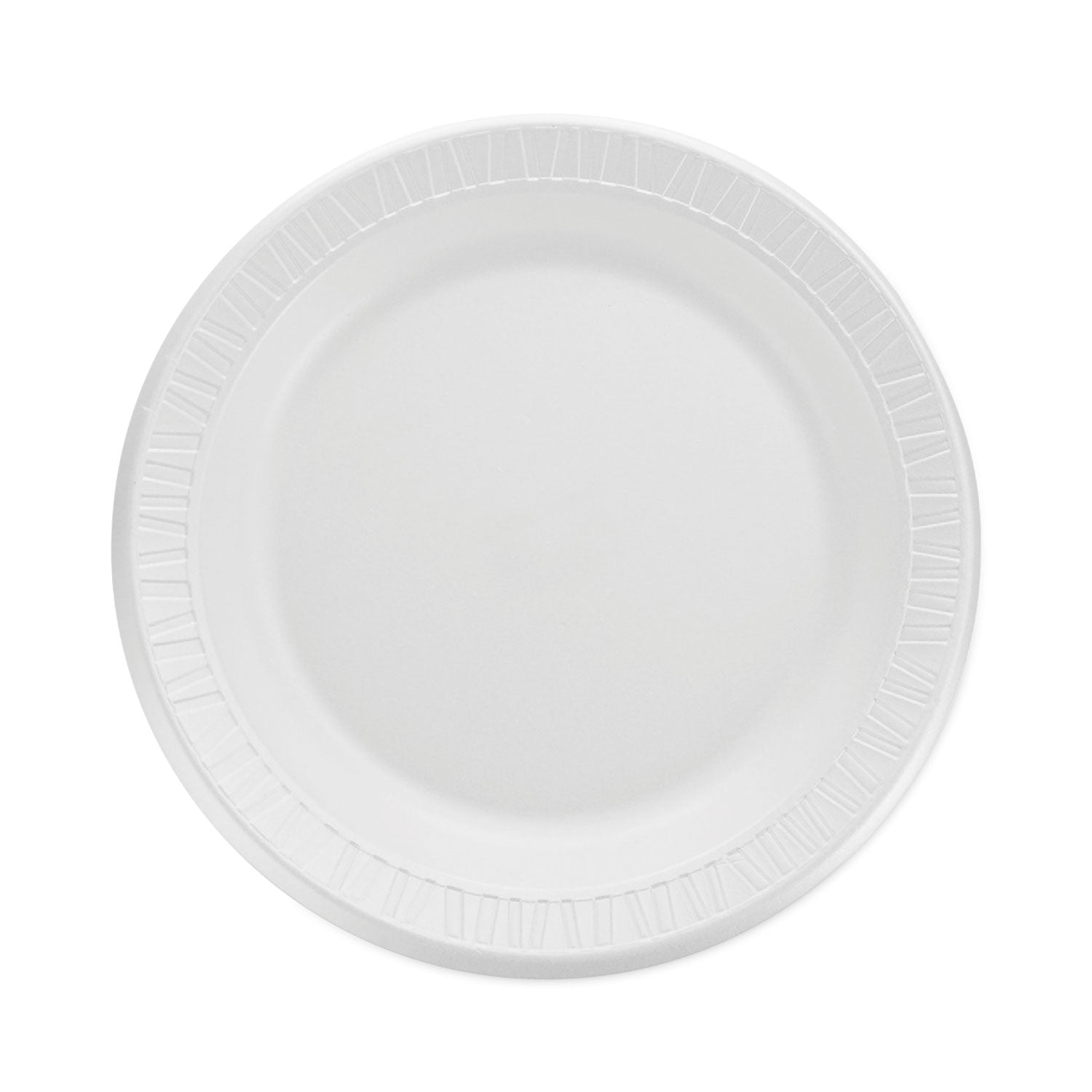 Dart Quiet Classic Laminated Foam Dinnerware, Plate, 9" dia, White, 125/Pack, 4 Packs/Carton (9PWQ)