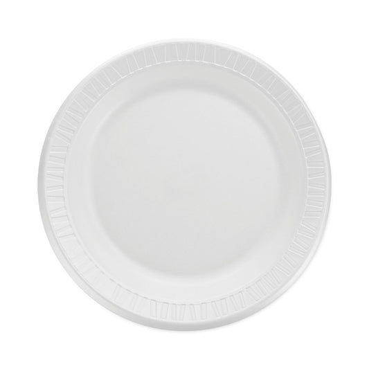 Dart Quiet Classic Laminated Foam Dinnerware, Plate, 9" dia, White, 125/Pack, 4 Packs/Carton (9PWQ)