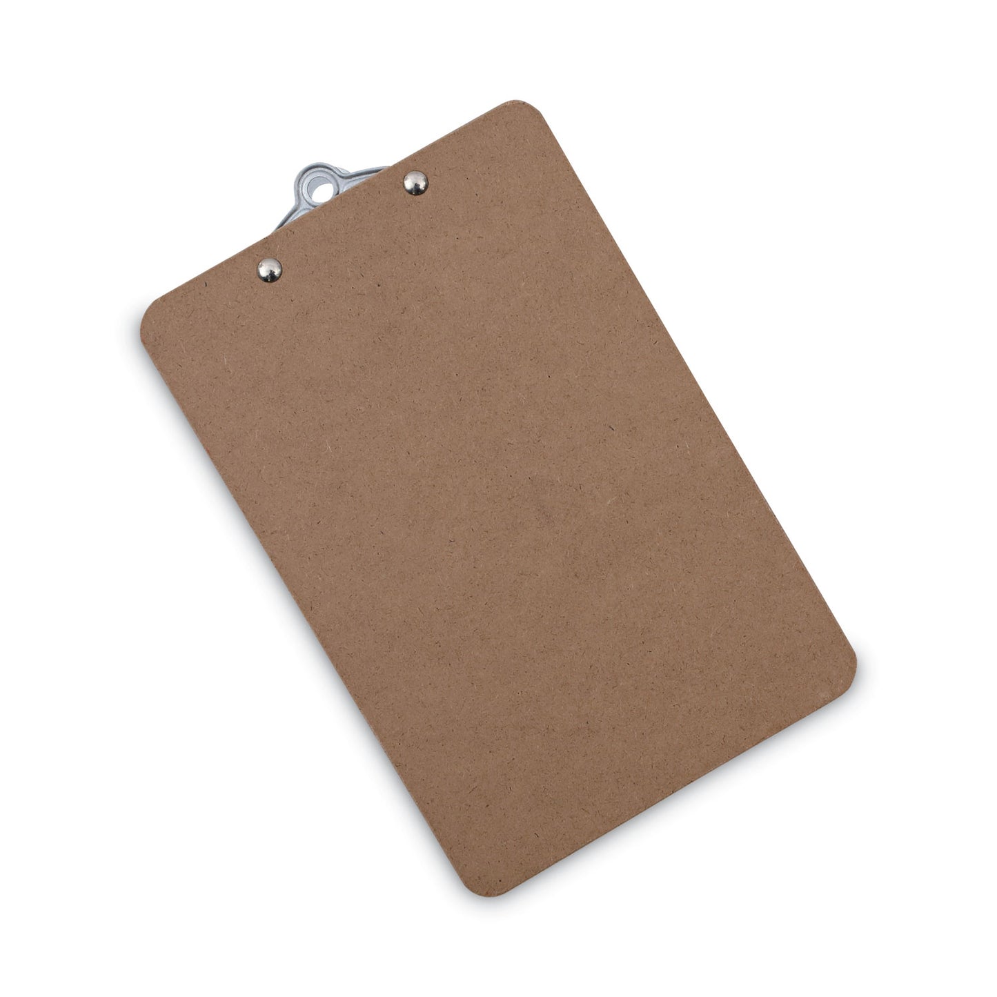 Universal Hardboard Clipboard, 0.75" Clip Capacity, Holds 5 x 8 Sheets, Brown, 3/Pack (05610VP)