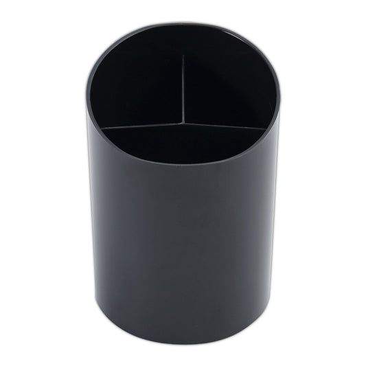 Universal Recycled Big Pencil Cup, Plastic, 4.38" Diameter x 5.63"h, Black (08108)