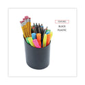 Universal Recycled Big Pencil Cup, Plastic, 4.38" Diameter x 5.63"h, Black (08108)
