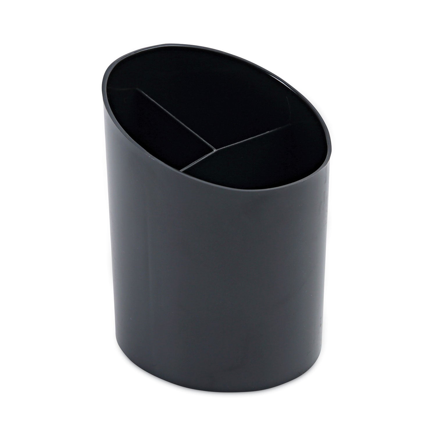 Universal Recycled Big Pencil Cup, Plastic, 4.38" Diameter x 5.63"h, Black (08108)