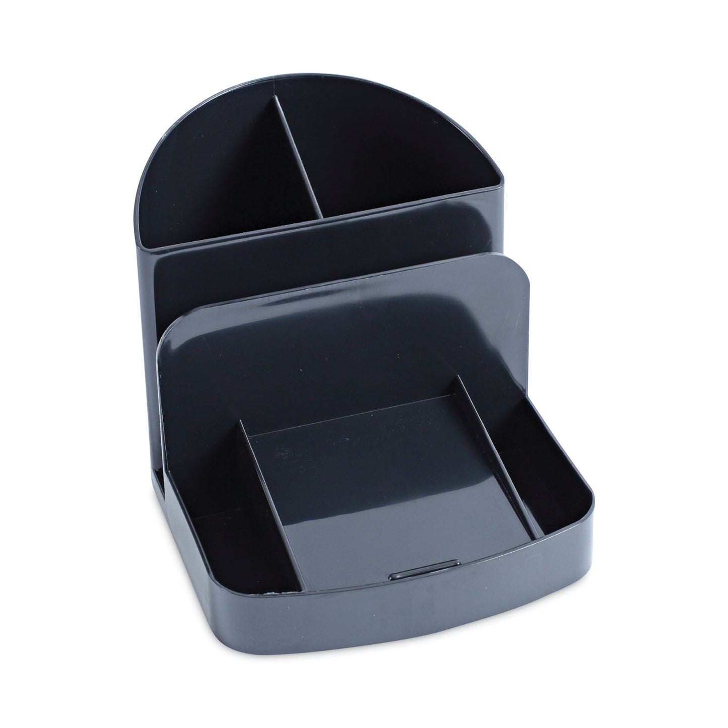 Universal Deluxe Message Center, 6 Compartments, Plastic, 5.5 x 6.75 x 5, Black (08110)